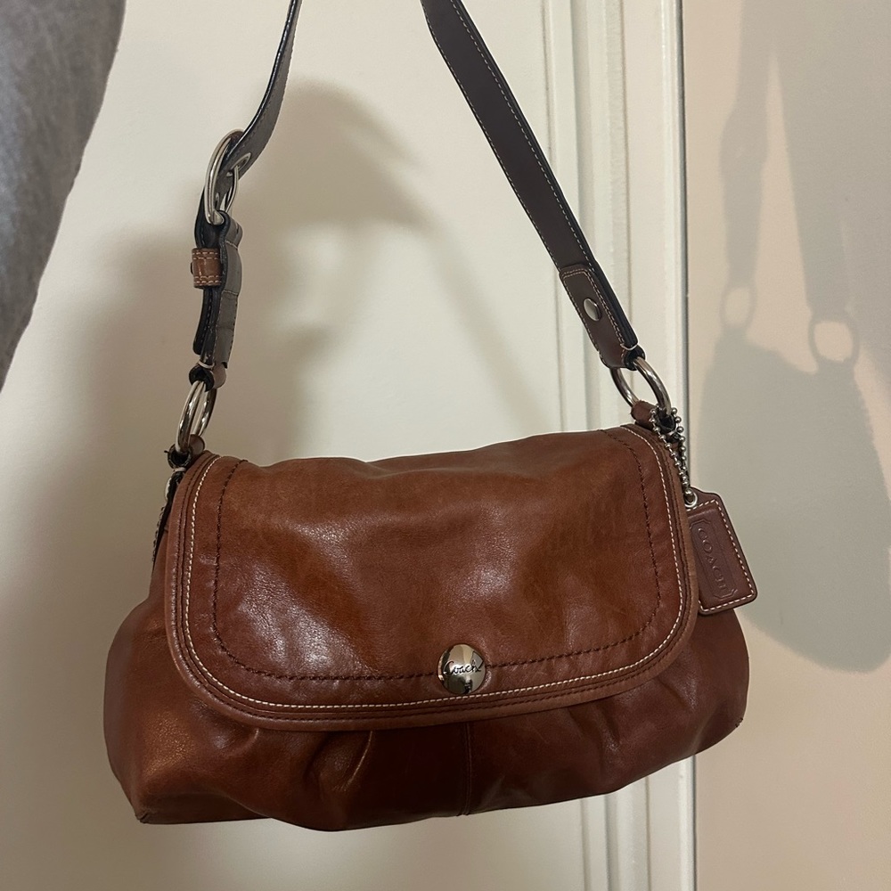 Coach Brown Leather Shoulder Bag